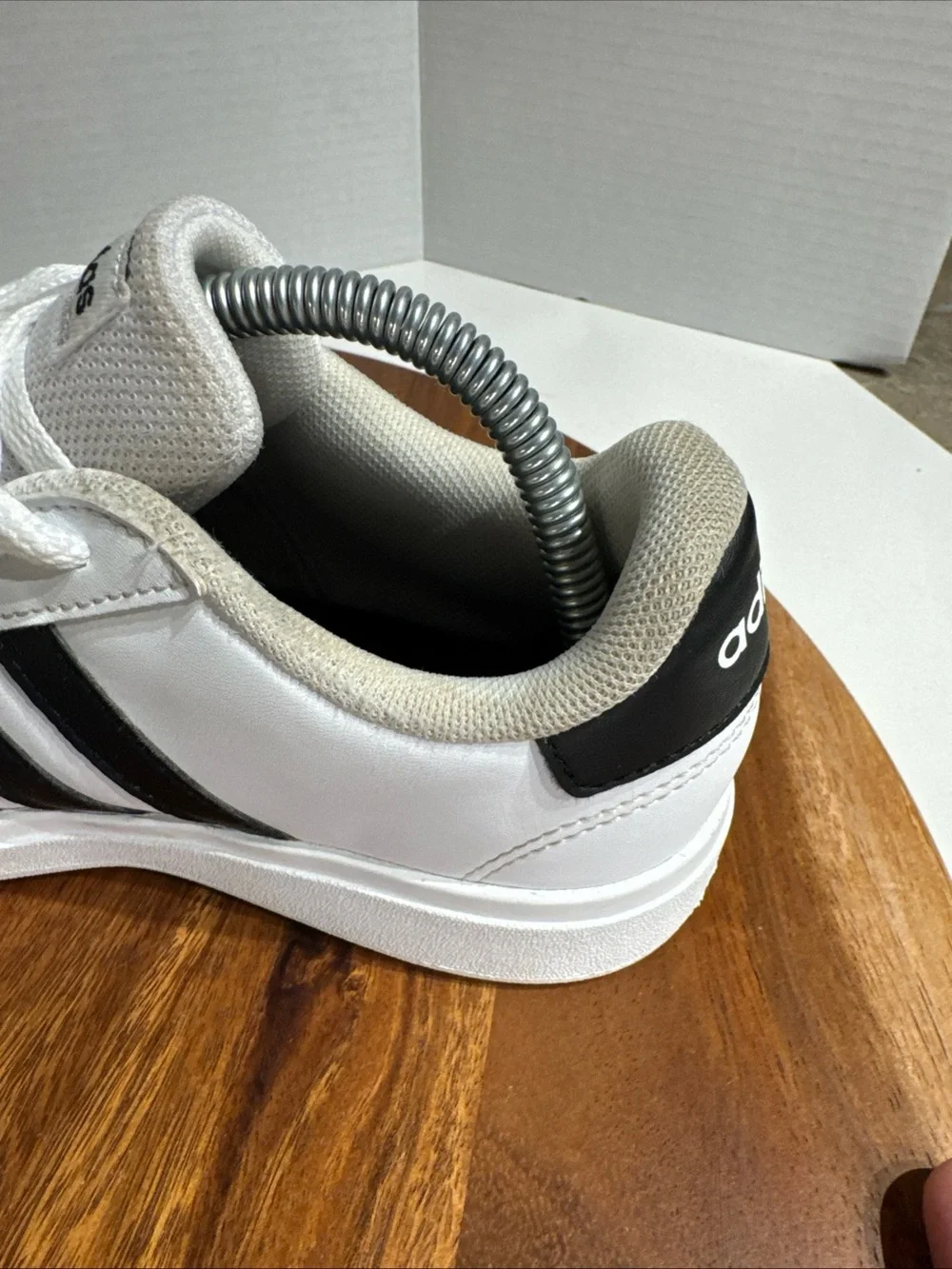 Adidas Grand Court Low White Black shoes Kids 2.5Y